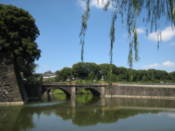 Imperial Palace seen over a bridge