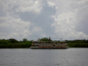 Boats on the lake connect some others