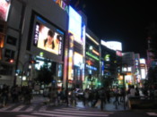 The area around Shinjiku by night