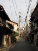 A small street near the ryokan I stayed at