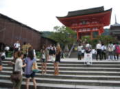 Steps outside Kiyomizu-dera temple
