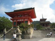 Front of Kiyomizu-dera temple