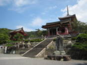 Front of Kiyomizu-dera temple