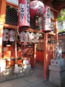In the grounds of the Yasaka-Jinja Shrine