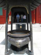 Incense burner outside a shrine at Senso Temple