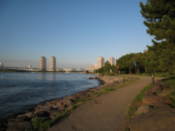 The walking trail by the sea