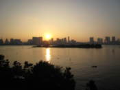 Sunset at Tokyo bay