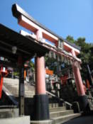 Gate leading to a shrine at Fushimi-Inari