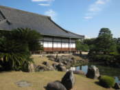 Nijo Castle buildings and pond