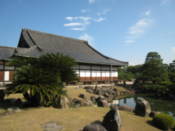 Nijo Castle buildings and pond