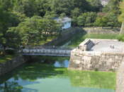 Bridge over a moat at Nijo Castle