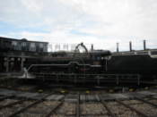 Old steam locomotive on the turntable