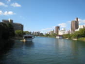 Along the Motoyasu-gawa