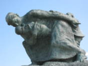 Statue outside the peace memorial park