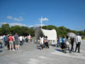 Pepole at the Peace memorial park