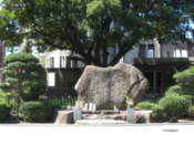Statue near the a-bomb building