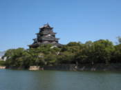 Horoshima-jo seen over the moat