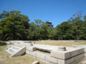 Foundations of what was once a historial military office; the a-bomb destroyed it