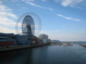 Marina and ferris wheel