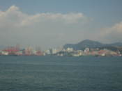 Busan port, seen from a boat
