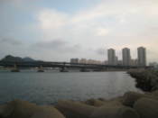 Gwang-an Bridge over the sea