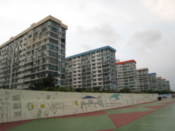 Appartment blocks by the sea