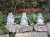 Small statues at Beomeosa Temple
