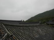 Looking other the rooves of buildings at Beomeosa Temple