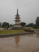 Stone pagoda at Statue at Gyeongju National Museum