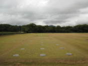 Remains of foundations in Wolseong Park