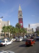 The tower belongs to the Venetian
