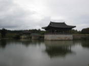 Reconstructed buildings by Anapji Pond