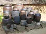 Collection of old containers