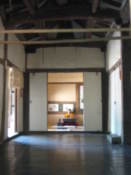 Inside a historical house