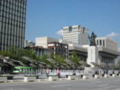 Looking towards Gwanghwamun Plaza