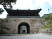 Gate on the historical city wall