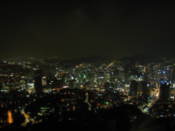 Night view from N Seoul Tower
