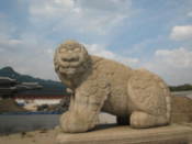Sculpture on Bigak Pavilion