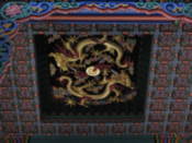 Impressive ceiling decoration in Geunjeongjeon Hall