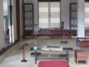 Inside unknown building at Gyeongbokgung Palace