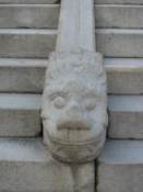 Decoration on a staircase outside Jibokjae