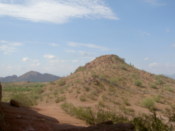 Looking away from the hole