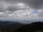 Dark hills and clouds