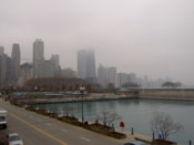 Looking back towards the city