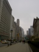 Outside the building (the one to the right)
