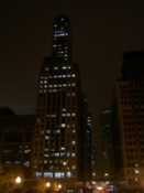 Partly occupied skyscaper