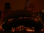 The huge donut thing in Millenium park