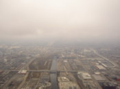 Looking south