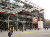 Outside the building
