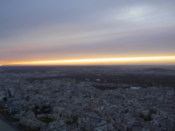 As I reach the top, the sun is setting